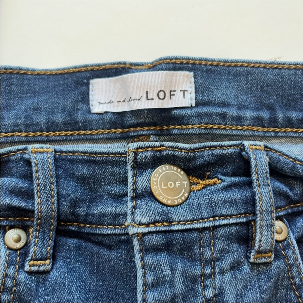 LOFT High Waist Skinny Jeans Size 27 - Picture 6 of 9
